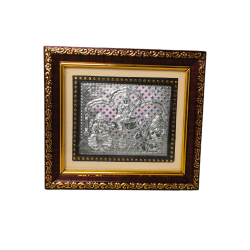 Ganesh Lakshmi Saraswati Silver Frame  (₹300)