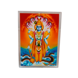 Vishnu Ji/ Mahavishnu Acrylic Frame for Mandir, Car & Table Decor 5 inches (₹250)