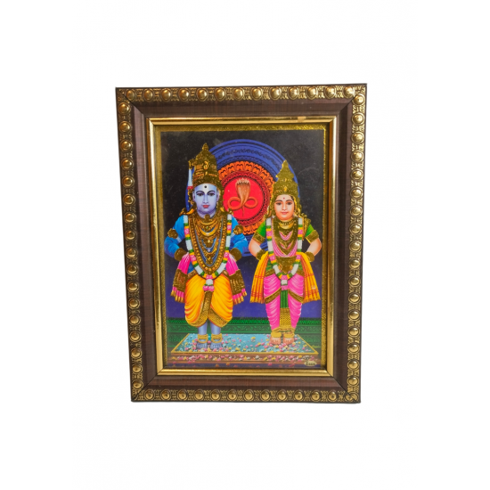 Vithal Rukmini Photo Frame /  Picture Frame with Glass (wall hanging), 6 inches by 5 inches, Table Decor (₹150)