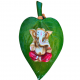 Ganesha Wall Hanging for Home Decor Height 10 inches Paan shaped (Polyresin / Fiber, Multicolor) (₹570)