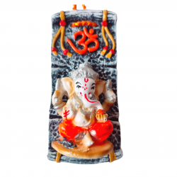 Ganesha Wall Hanging for Home Decor Height 4 inches (Polyresin / Fiber, Multicolor) (₹185)