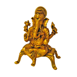 Brass Ganesh Idol Height 2.5 Inches, Ganesha / Ganapati Idol (₹780)