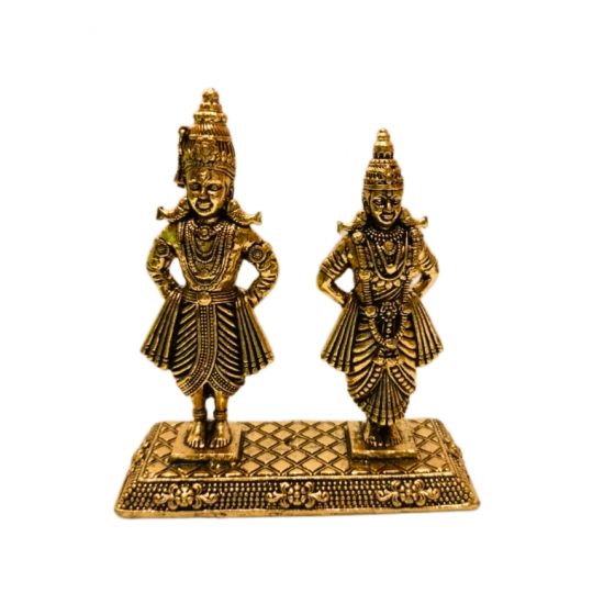 Brass Vitthal Rukmini Idol height 3 Inches (₹1050)