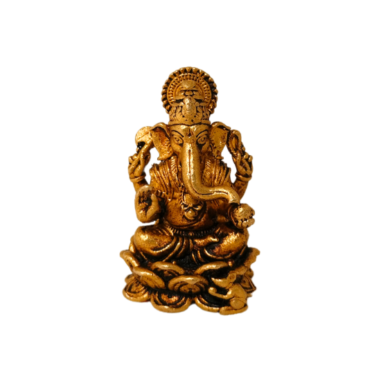Brass Ganesh Idol Height 1 Inch, Ganesha / Ganapati Idol (₹250)