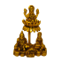 Brass Lakshmi Kuber Idol height 5 Inch (₹2240)