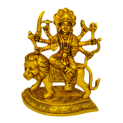 Brass Durga sherawali Ma height 6 Inch (₹4450)