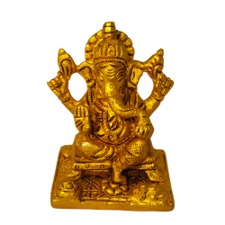 Brass Ganesh Idol Height 4 Inches, Ganesha / Ganpati Idol (₹2520)