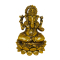 Brass Ganesh Idol Height 4 Inches seated on kamal, Ganesha / Ganpati Idol (₹3580)