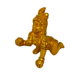 Brass Laddu Gopal makhan chor Bal krishna Idol Height 4 Inches (₹1350)