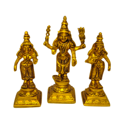 Brass Murugan Valli Deivanai, Karthik Idol Height 4 Inches (₹3150)