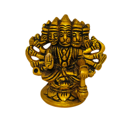 Brass Panchmukhi Hanuman Idol Height 2.5 Inches (₹1000)