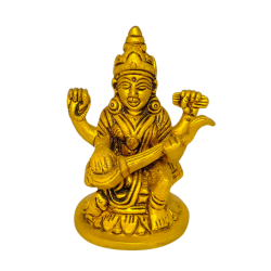 Brass Saraswati Idol Height 3.5 Inches (₹1200)
