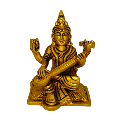 Brass Saraswati Idol height 4 Inches (₹2050)