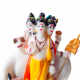 Shri Dutta Guru Dattatreya Idol Murti Height 6 Inches (Multicolor, Fiber / Poly resin) (₹1620)