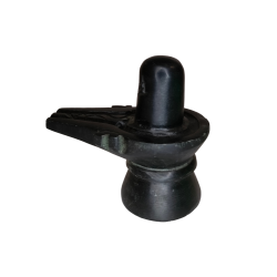 Shivling / Pind Idol Height 3 Inches Religious Decorative Showpiece (Marble Resin, Black) (₹120)