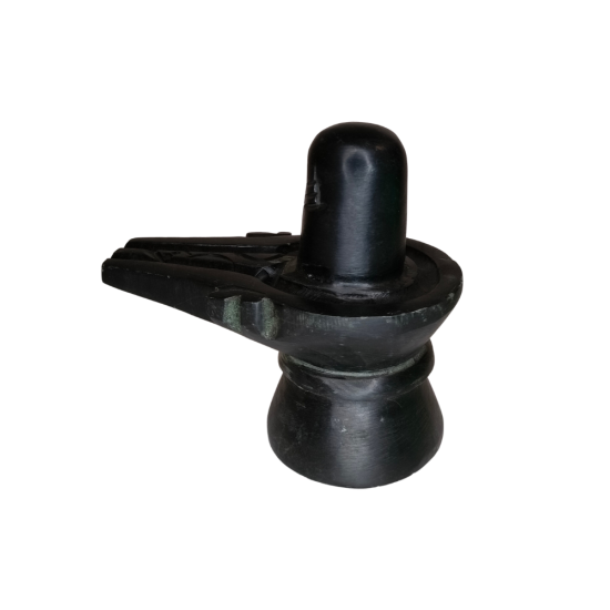 Shivling / Pind Idol Height 3 Inches Religious Decorative Showpiece (Marble Resin, Black) (₹120)
