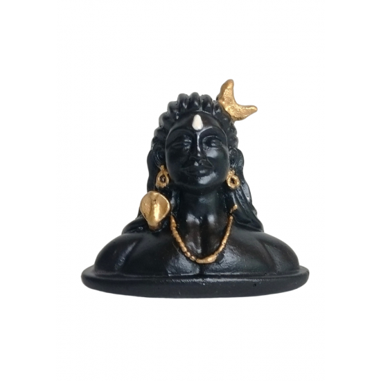 Adiyogi Idol Height 2 Inches Religious Decorative Showpiece (Polyresin / Fiber, Black) (₹200)