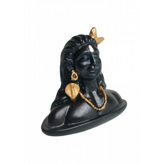 Adiyogi Idol Height 2 Inches Religious Decorative Showpiece (Polyresin / Fiber, Black) (₹200)