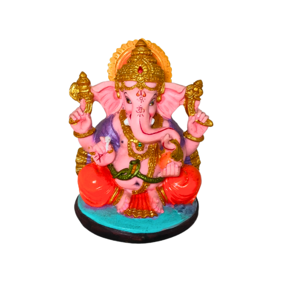 Ganesha Idol Height 4 Inches, Ganesh / Ganpati Religious Decorative Showpiece (Polyresin / Fiber, Multicolor) (₹700)