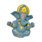 Ganesha Idol Height 3.5 Inches, Ganesh / Ganpati Religious Decorative Showpiece (Polyresin / Fiber, Grey color) (₹200)