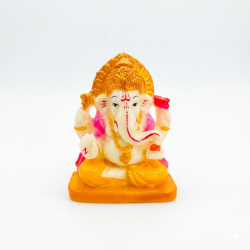 Ganesha Idol Height 2.5 Inches, Car Ganesh / Ganpati Religious Decorative Showpiece (Polyresin / Fiber) (₹190)