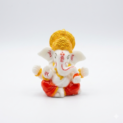 Ganesha Idol Height 2.5 Inches, Car Ganesh / Ganpati Religious Decorative Showpiece (Polyresin / Fiber) (₹170)