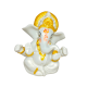 Ganesha Idol Height 3.5 Inches, Ganesh / Ganpati Religious Decorative Showpiece (Polyresin / Fiber, White color)  (₹200)
