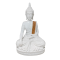 Gautam Buddha Idol Height 10 Inches, Religious Decorative Showpiece (Marble Resin, White color) (₹1650)