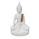 Gautam Buddha Idol Height 10 Inches, Religious Decorative Showpiece (Marble Resin, White color) (₹1650)