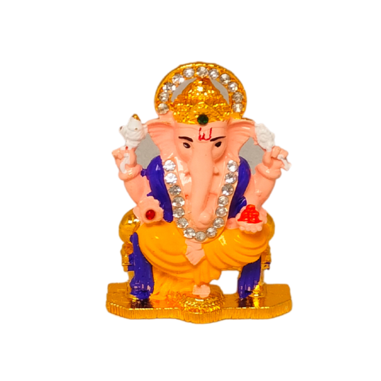 Ganesh/Ganesha Idol Height 3 Inches, Religious Decorative Showpiece (Metal, multicolor) (₹130)