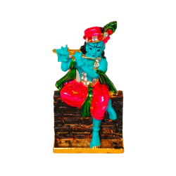 Krishna Idol Height 3 Inches, Religious Decorative Showpiece (Metal, multicolor) (₹100)