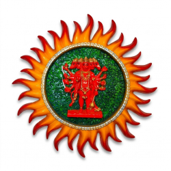 Panchmukhi Hanuman Wall Hanging for Home Decor Height 10 inches (Polyresin / Fiber, Multicolor) (₹1150)