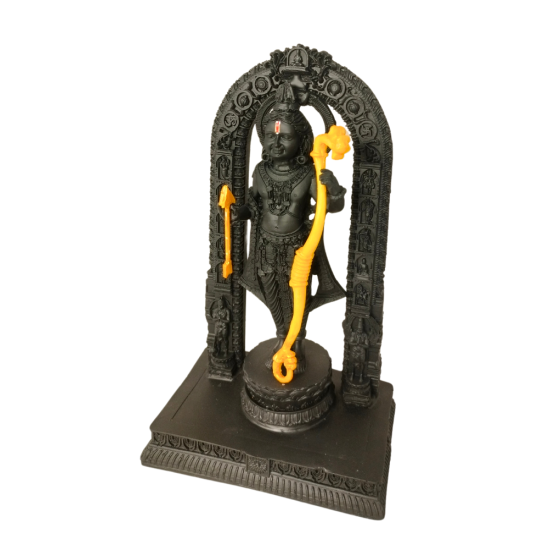 Sriram Idol Height 8 Inches, Sri Ram / Ramlalla Religious Decorative Showpiece (Polyresin / Fiber, Black color) (₹1500)