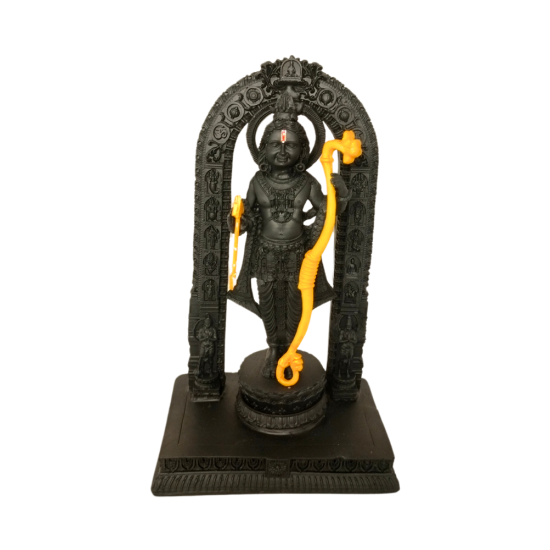 Sriram Idol Height 8 Inches, Sri Ram / Ramlalla Religious Decorative Showpiece (Polyresin / Fiber, Black color) (₹1500)