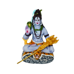 Shiva Idol, Shankar/ Shiv/ Mahadev, Height 4 Inches Religious Decorative Showpiece (Polyresin / Fiber, Multicolor) (₹580)