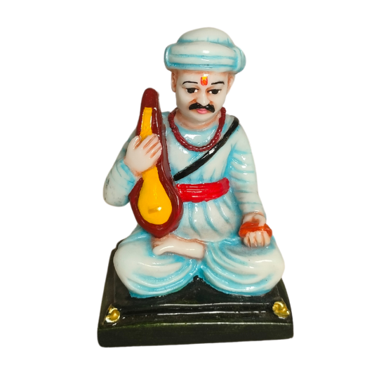 Shri Sant Tukaram Maharaj Idol Height 6 Inches, Religious Decorative Showpiece (Polyresin / Fiber, multicolor) (₹550)