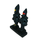 Vitthal Rukmini Idol Statue Height 3 Inches for decor of home mandir (Polyresin Fiber, Black color) (₹200)