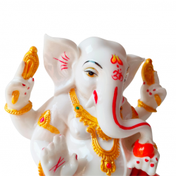 Ganesha Idol Height 5.5 Inches, Ganesh / Ganpati Religious Decorative Showpiece (Polyresin / Fiber) (₹1160)