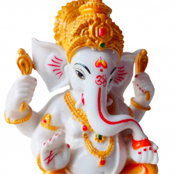 Ganesha Idol Height 6 Inches, Ganesh / Ganpati Religious Decorative Showpiece ( Polyresin / Fiber ) (₹790)