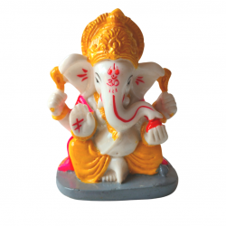 Ganesha Idol Height 3 Inches, Car Ganesh / Ganpati Religious Decorative Showpiece (Polyresin / Fiber) (₹350)