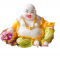 Laughing Buddha Idol Statue Showpiece for Home Decor height 5 inches (Poly Resin, Multicolour) (₹1200)