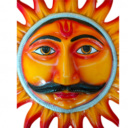 Surya Wall Hanging for Home Decor Height 10 inches (Polyresin / Fiber, Multicolor) (₹1310)