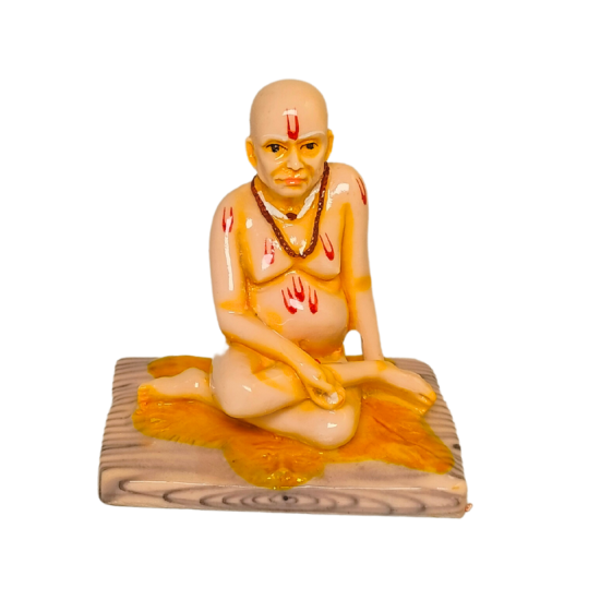 Shri Swami Samarth Idol Murti Height 2.5 Inches (Multicolor, Fiber / Poly resin) (₹300)