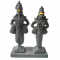 Vitthal Rukmini Idol Statue Height 8 Inches for decor of home mandir (Polyresin Fiber, Black color) (₹2490)