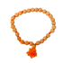 Premium Wooden Knotted Jap Mala for Meditation & Chanting 27 + 1 Beads with Orange Tassel and Beige color Beads (₹25)