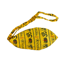 Japa Mala Bag / Chanting Bag/ Gomukhi Japa Bag with Zip Pocket / Japmala Bag Plain Yellow (₹60)