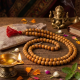 108+1 Polished Wooden Beads Japa Mala /  Jap mala Beige color (₹74)