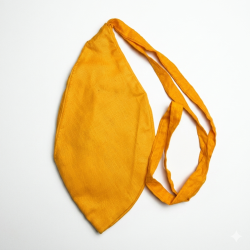 Japmala Bag Yellow / Chanting Bag / Gomukhi Japa Mala Bag with Zip Pocket (₹105)