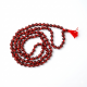 Premium Quality wooden Knotted Jap Mala with Dark Red Beads (₹119)