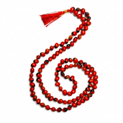Laal Gunja Mala for Home Puja 108 Beads / Rati Mala Red Color/ Gurinvida Mala / Laal Chirmi Mala / Gumchidana Japmala (₹329)